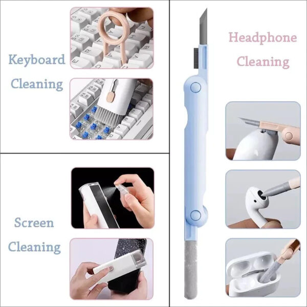 Cleaning Tool Kit 7 in 1 For Keyboard, Mobile, Earbuds | Mini Portable Multi-Functional 7 In 1 Kit