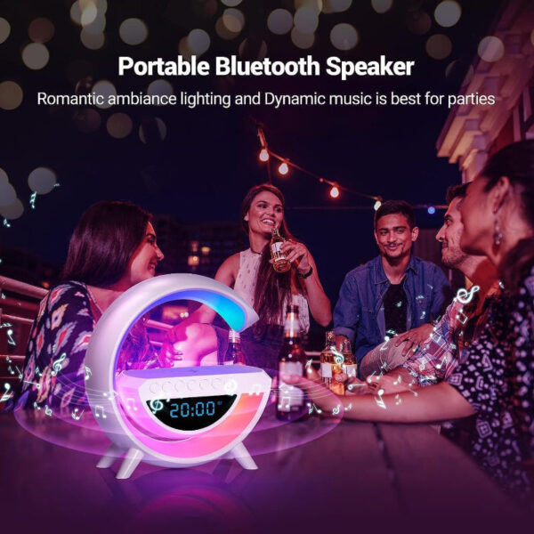 BT-3401 LED Display Wireless Phone Charger & Bluetooth Speaker
