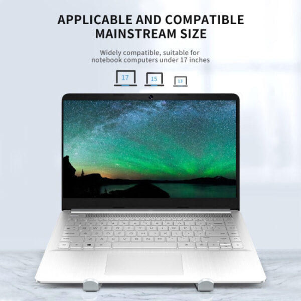 Laptop Portable Aluminium Lightweight Stand With 7 Adjustable Height Levels