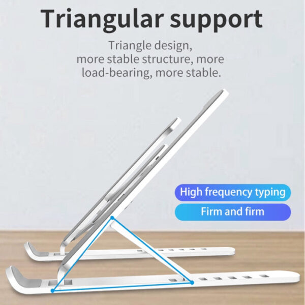 Laptop Portable Aluminium Lightweight Stand With 7 Adjustable Height Levels
