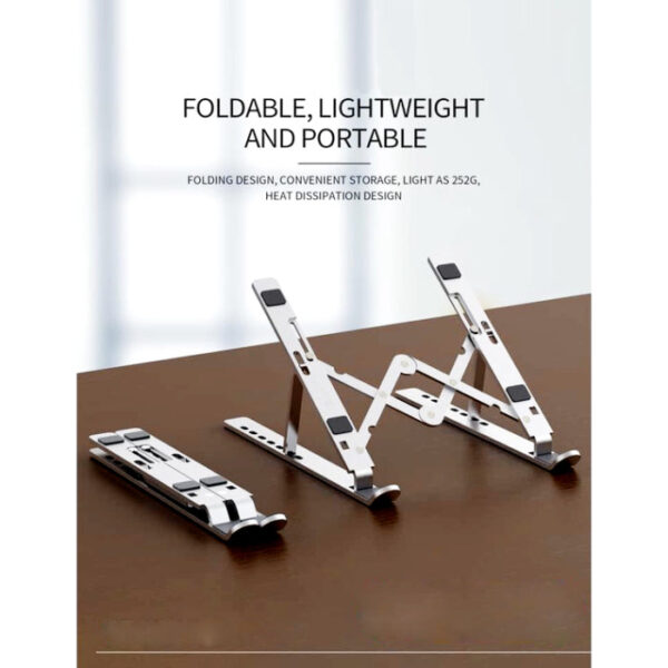 Laptop Portable Aluminium Lightweight Stand With 7 Adjustable Height Levels