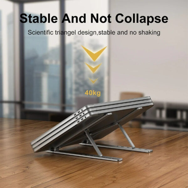 Laptop Portable Aluminium Lightweight Stand With 7 Adjustable Height Levels
