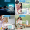 Portable Air Conditioner Fan | USB Electric LED Night Light, Mist Water & Humidifier