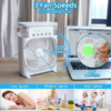 Portable Air Conditioner Fan | USB Electric LED Night Light, Mist Water & Humidifier