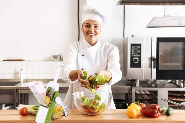 Vegetable Cutter Chopper Adjustable | 4 in 1 Multi-function Vegetable Cutter(Random Color)