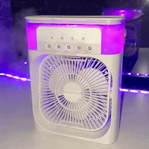Portable Air Conditioner Fan | USB Electric LED Night Light, Mist Water & Humidifier