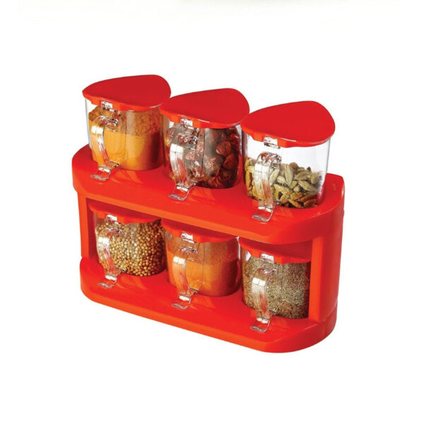 6 PCs Fashion Style Seasoning Spice Rack Set