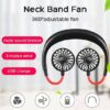 Portable Neck Fan USB Rechargeable Neckband (Random Colors)